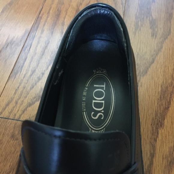 SOLD!! Tod´s Penny Loafer Black Leather Slip On - Picture 7 of 8
